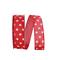 The Ribbon Roll 1.5" x 20yd. Linen Wired Stars Tossed Ribbon